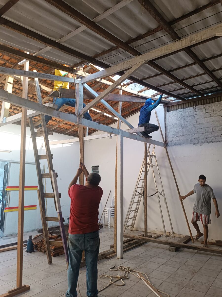 Durante a restauração 1